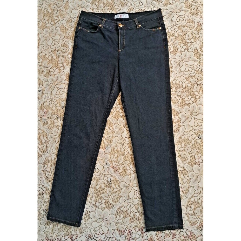 Dismero VTG Womens Jeans Size‎ 34 Blue Stretch Mid Rise Straight Leg Pre-owned